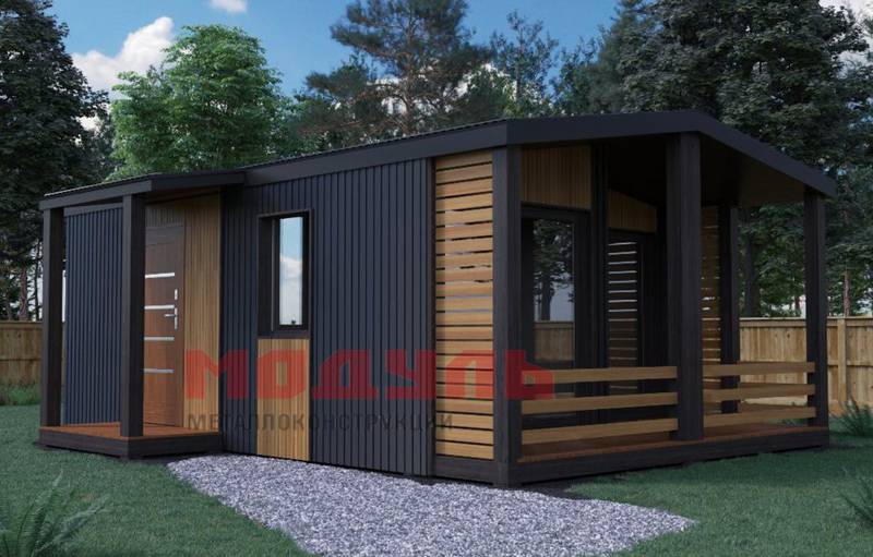 дачный дом размером 7х6х3 м