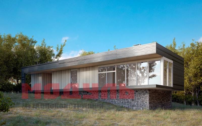 дом размером 12х3.5х3.5 м