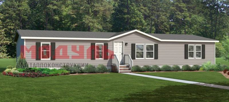 дачный дом размером 12х3х3 м