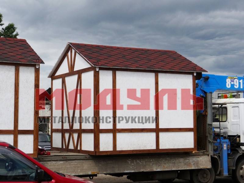 дачный домик в альпийском стиле размером 3х2.5х3 м