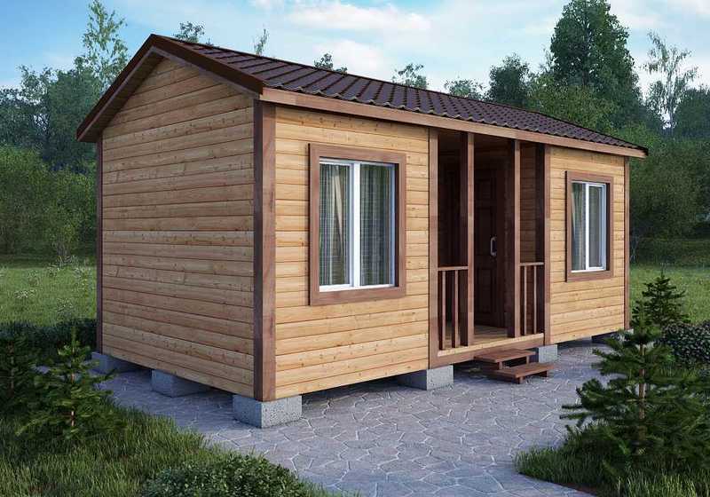 дачный дом размером 7х3х3 м