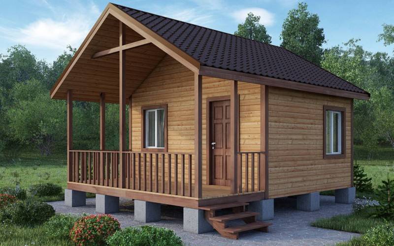 дачный дом размером 6х5х4 м