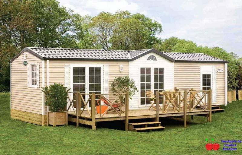 дачный дом размером 12х3х3 м