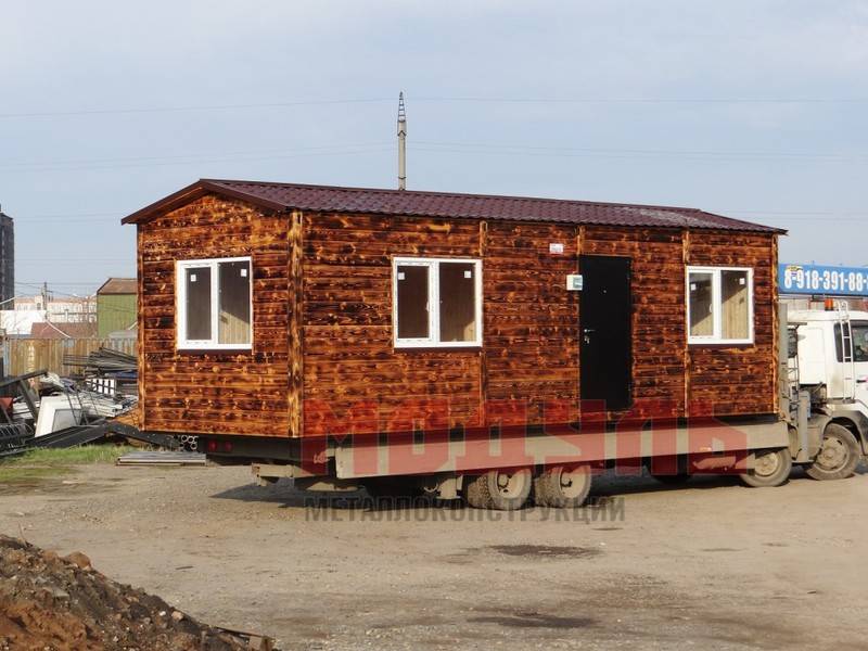 Дачный домик размером 9х3х3 м