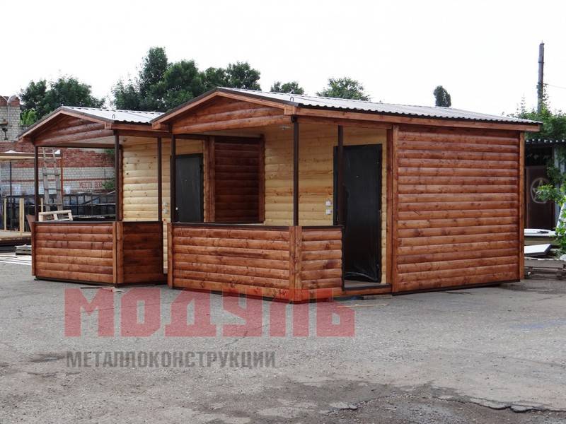Курортный домик размером 5х3х3 м с верандой