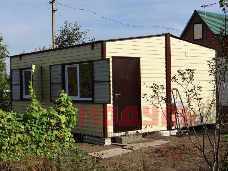 Дачный домик размером 5х6х3 м две комнаты, прихожая, кухня, санузел