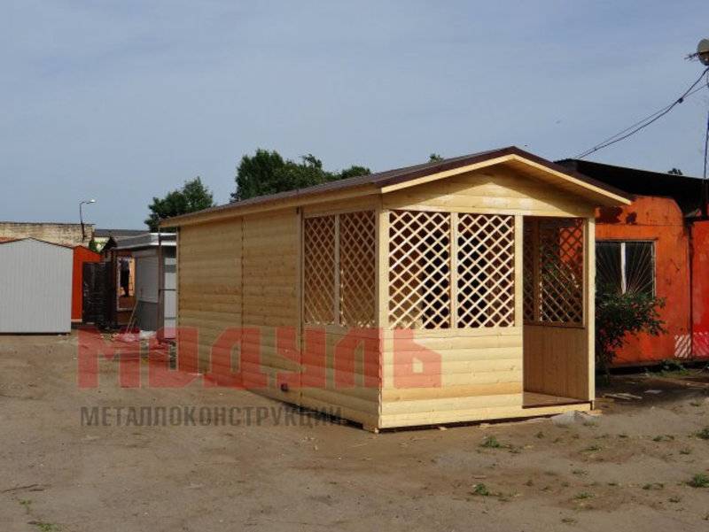 Дачный домик утепленный размером 6х3х3 м с верандой