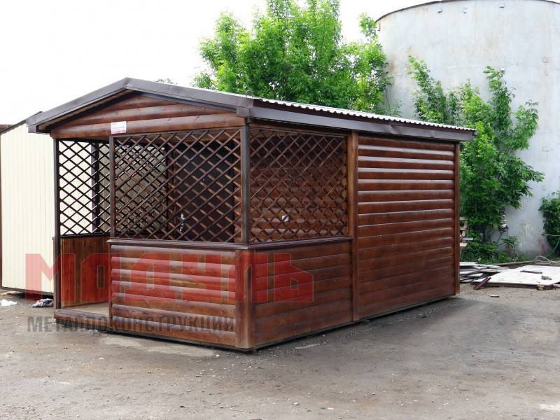 Садовый домик размером 6х3х3 м, утепленный