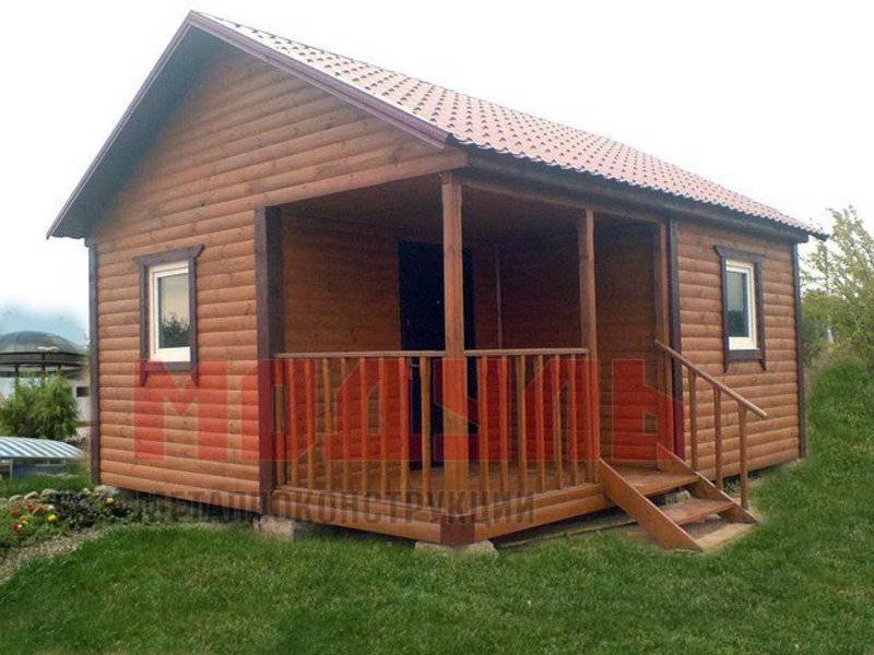 Садовый домик размером 7х6х5 м, утепленный, с внутренней отделкой