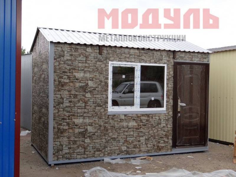 Садовый домик размером 4х2,4х2,7 м, утепленный