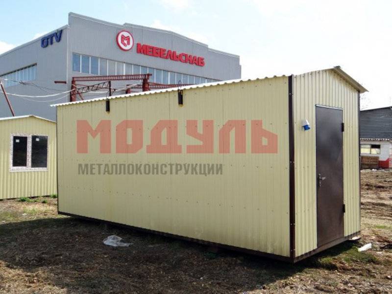 Вагон-бытовка размером 6х2,4х2,7 м