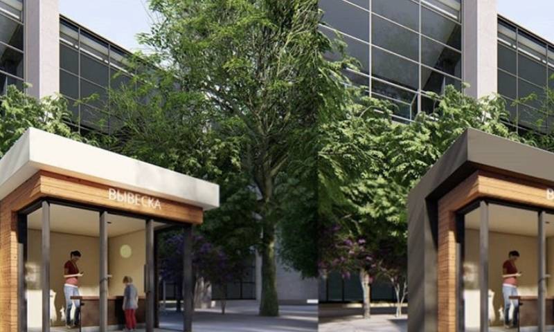 Торговый павильон размером 4х3 м (A3104)