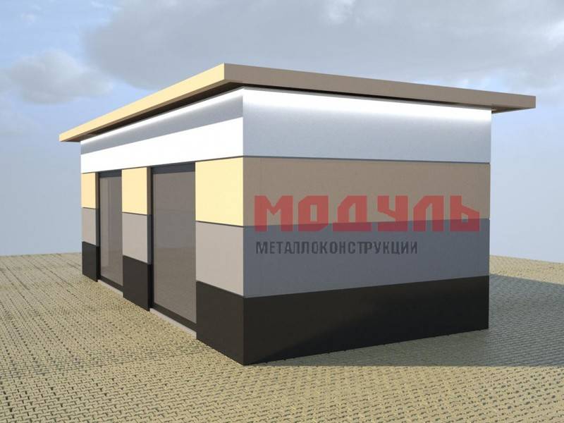 Торговый павильон размером 8х3.5 м (A3105)