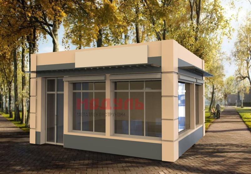 Торговый павильон размером 6х6 м (A3121)