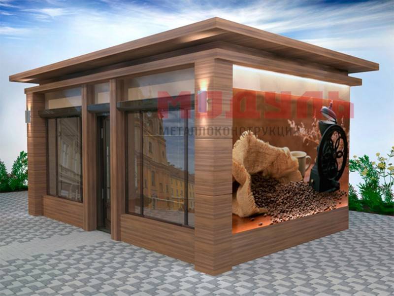 Торговый павильон размером 6х5х3.5 м (A3133)