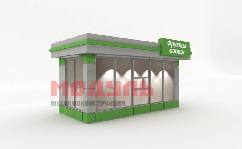 Торговый павильон размером 6х2.5х3 м (A3151)