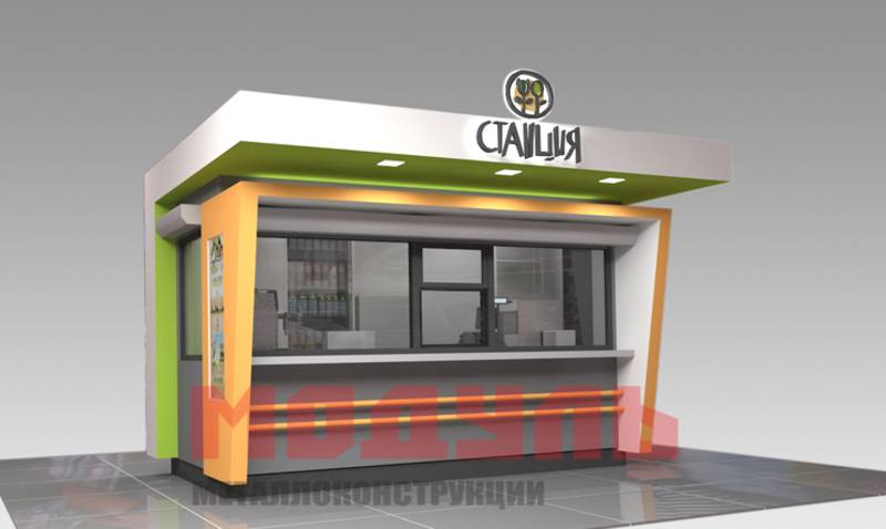 Торговый павильон размером 6х2,5х3 м (A3152)