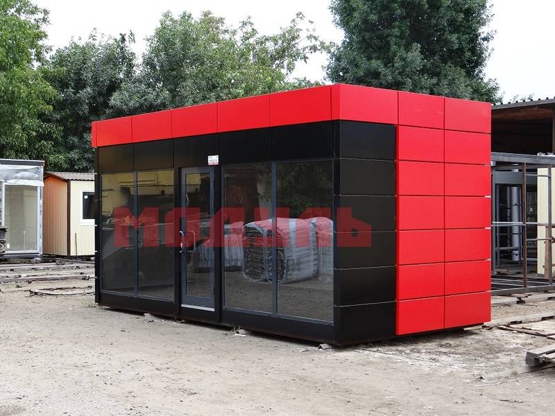 Торговый павильон размером 6х3х3 м (A3163)