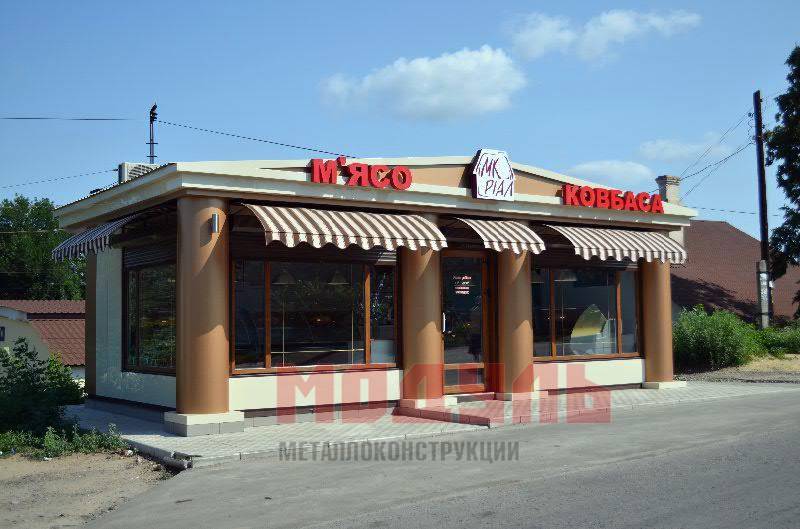 Торговый павильон размером 8х4х4 м (A3166)