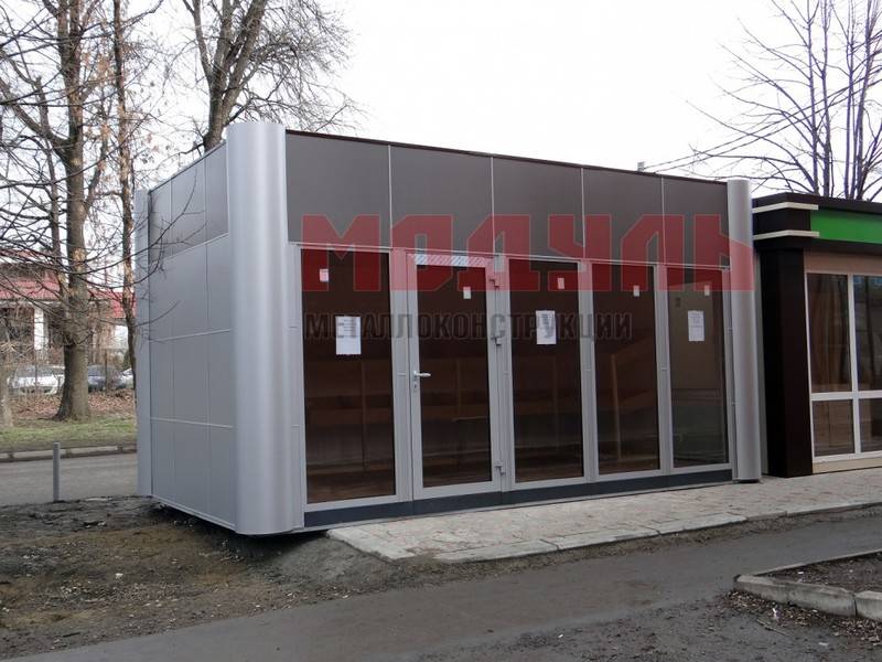 Торговый павильон размером 6х3х3 м (A3175)