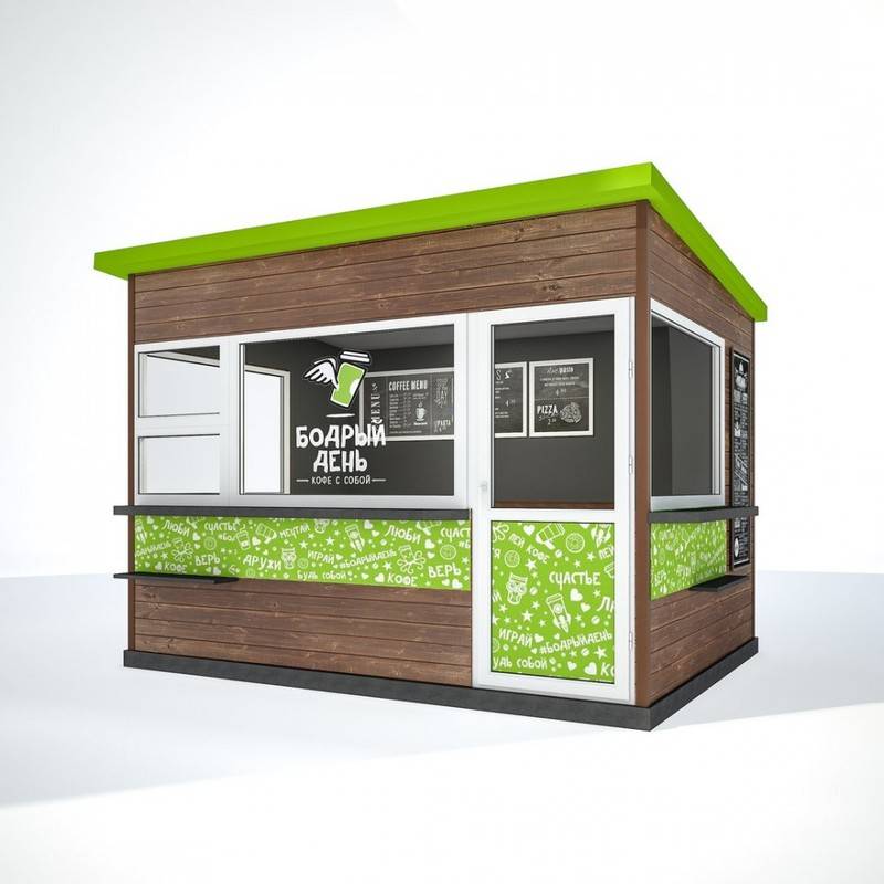 Торговый павильон размером 4х2.5х3 м (A3176)