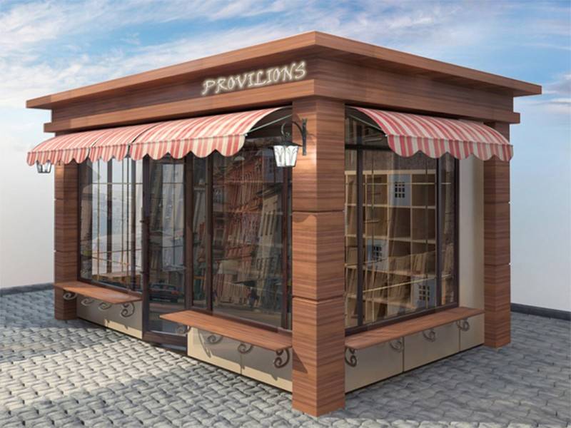 Торговый павильон размером 6х3.5х3 м (A3177)