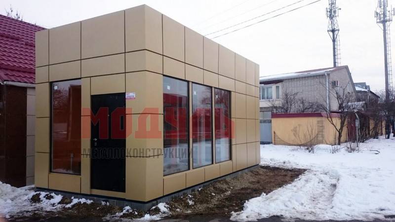 Торговый павильон размером 6х3х4 м (A3184)