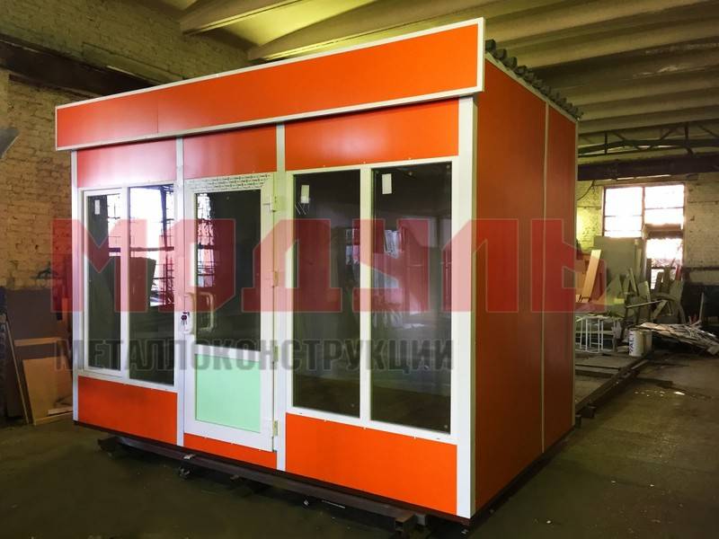 Торговый павильон размером 4х2.5х2.7 м (A3186)