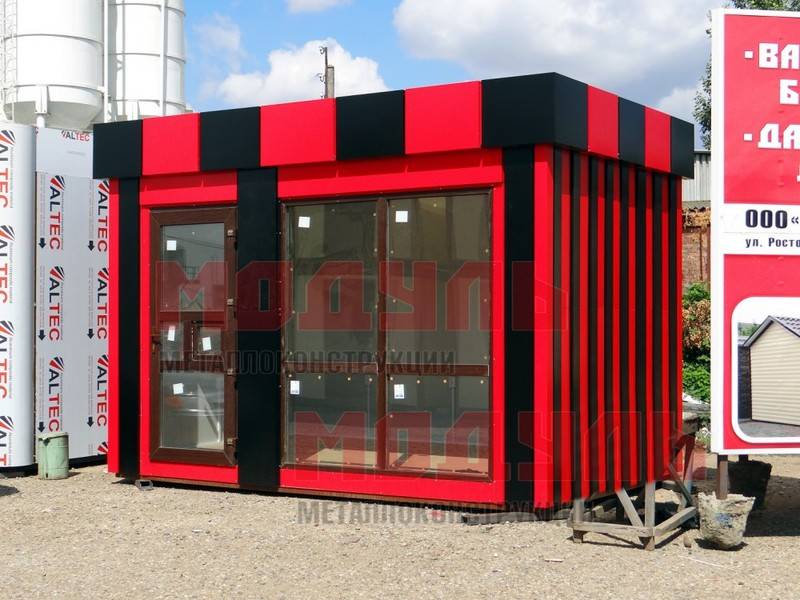 Торговый павильон размером 4х2.5х3 м (A3207)