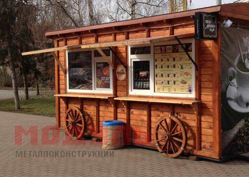 Торговый павильон размером 4х2.5х3 м (A3208)