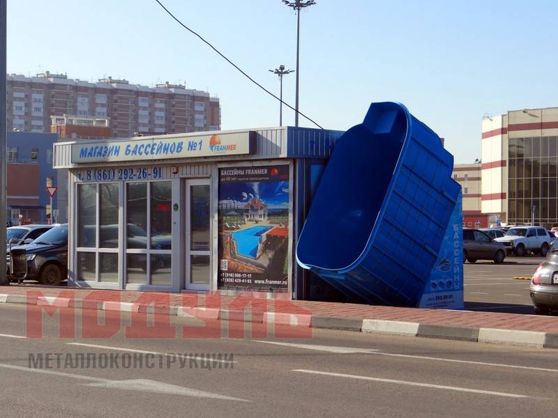 Торговый павильон размером 7х3,5х3 м (A3210)