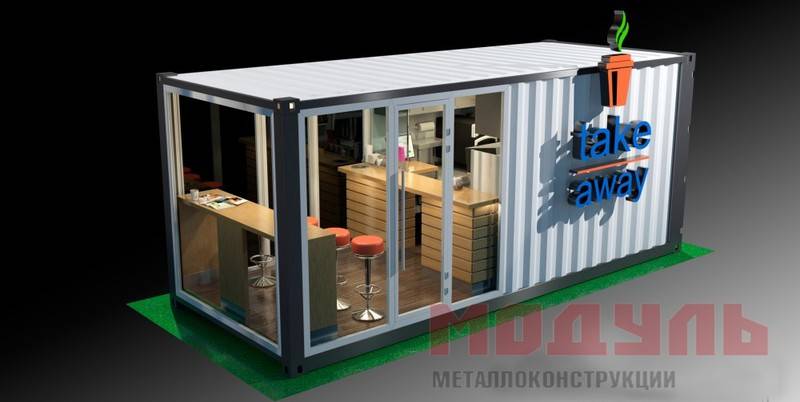 Торговый павильон размером 6х3,5х3 м (A3215)