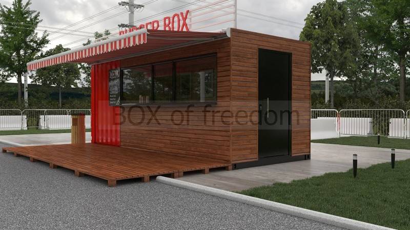 Торговый павильон размером 7х3х3 м (A3217)