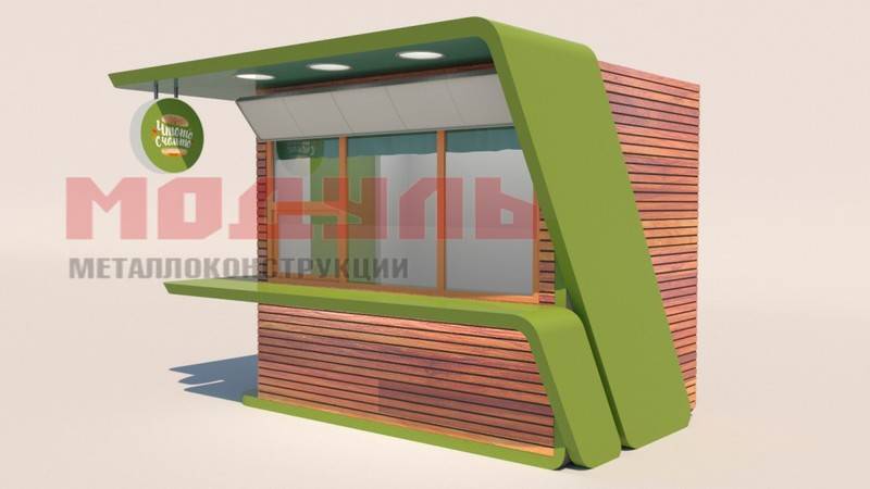 Торговый ларек размером 4х2,5х3 м (A3222)