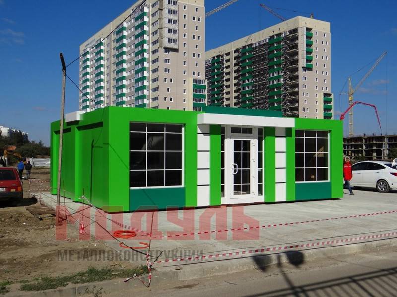 Торговый павильон размером 9х7х3,2 м (A3227)