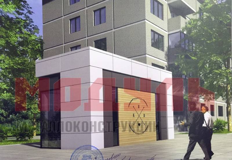 Торговый павильон размером 6х3х3,7 м (A3234)