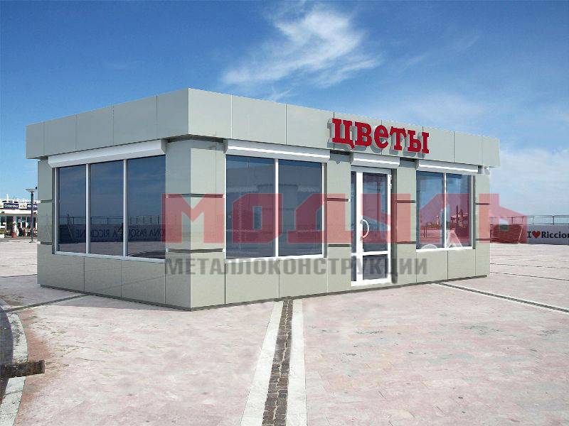 Торговый павильон размером 5х9х3,1 м (A3249)