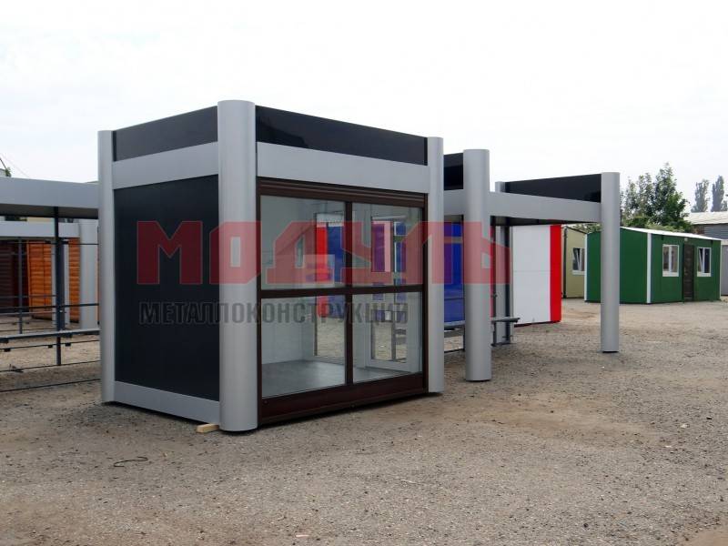 Торговый павильон из сэндвич панелей размером 3,2х2,5х3 м (A3254)