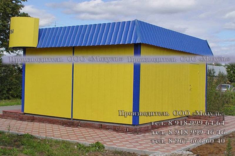 Торговый павильон размером 6х7х3,1 м (A3259)