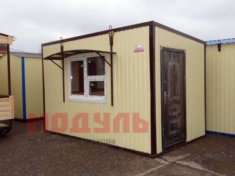 Торговый ларек размером 4х2,5х2,7 м (A3263)