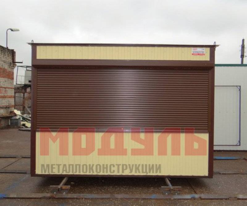 Торговый ларек размером 4х2,5х2,7 м (A3264)