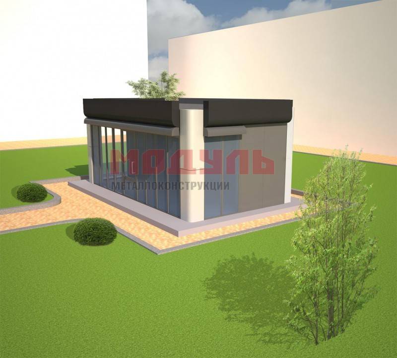 Торговый павильон размером 6х3х3м (A3273)