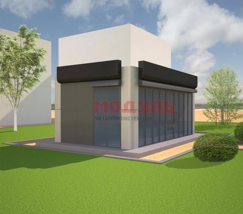 Торговый павильон размером 6х3х3 м (A3279)