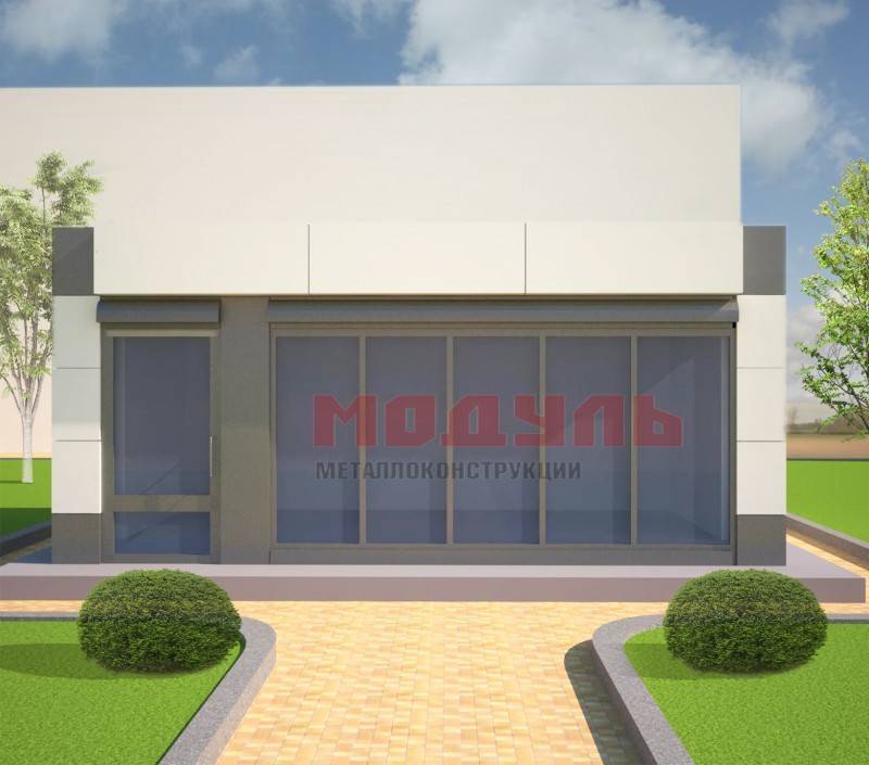 Торговый павильон размером 6х3,5х3 м (A3305)