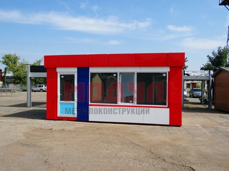 Торговый павильон размером 6х3х3 м (A3306)