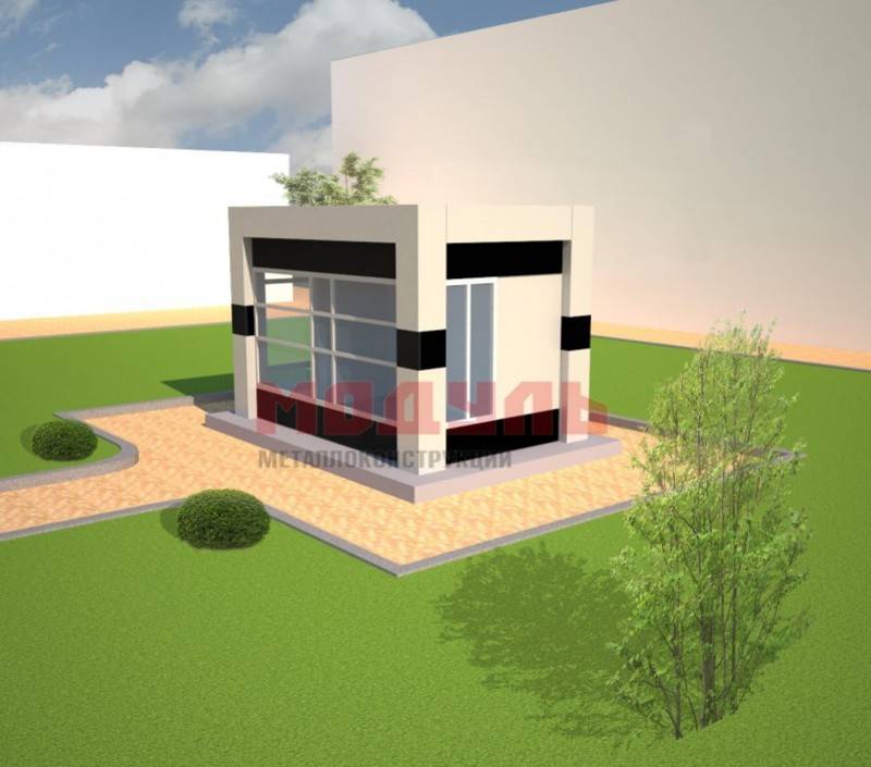 Торговый павильон размером 4х3х3 м (A3382)