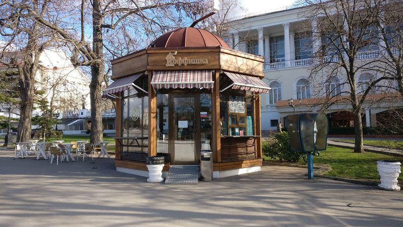 Торговый павильон под кофейную лавку площадью 16 м кв. (A3551)