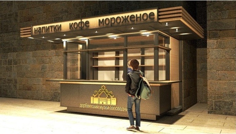 Торговый павильон размером 4000х2500х3000 мм (A3582)