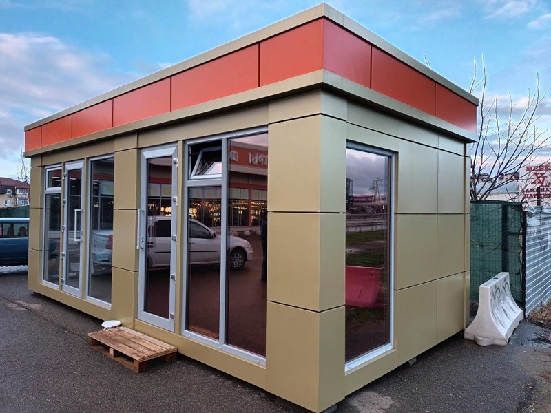 Торговый павильон размером 9000х3500х3000 мм