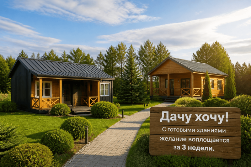 Дачу хочу! С готовыми зданиями желание воплощается за 3 недели